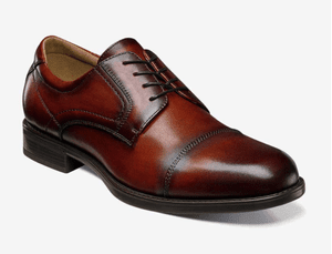 Florsheim Midtown Cap Toe Oxford - Cognac — Route 5 Boots & Shoes